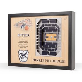 YouTheFan Butler Bulldogs 25-Layer Basketball Stadium View 3D Wall Art