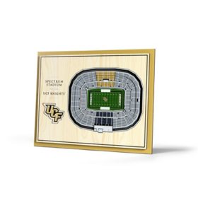 YouTheFan NCAA 5-Layer Stadium View 3D Wall Art, Assorted Teams