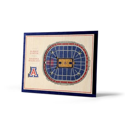 NCAA 5-Layer Stadium View 3D Wall Art - Arizona Wildcats:- Arizona Wildcats