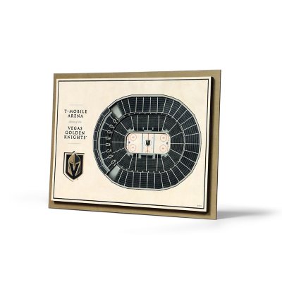 NHL 5-Layer StadiumView 3D Wall Art - Vegas Golden Knights:- Vegas Golden Knights