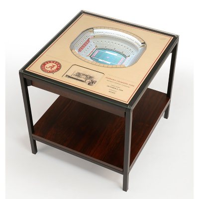 NCAA 25-Layer StadiumViews Lighted End Table - Alabama Crimson Tide:- Alabama Crimson Tide