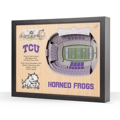 YouTheFan TCU Horned Frogs 25-Layer Football Stadium View 3D Wall Art