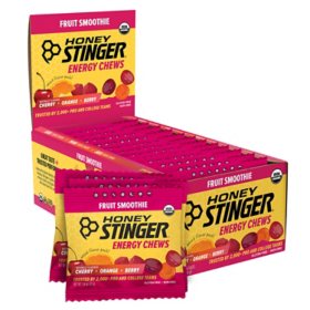 Honey Stinger Energy Chews, Fruit Smoothie Flavor, 12 ct.