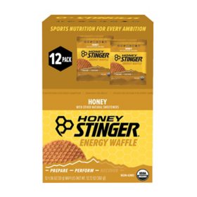 Honey Stinger Organic Energy Waffle, Honey, 12 ct.