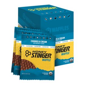 Honey Stinger Gluten Free Waffle Box Pack, Cookies & Cream (12 ct.)