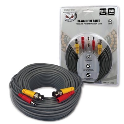 Night Owl 100 ft. BNC Video/Power Camera Extension Cable with Adapter - Sam's  Club