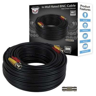 Night Owl In-Wall Rated Video & Power Extension Cable- 100ft. - Sam's Club