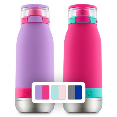 Ello Emma 14 oz. Stainless Steel Water Bottle, 2 Pack (Assorted