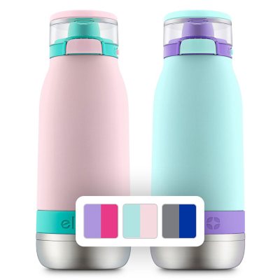 Ello Ride 12oz Stainless Steel Kids Water Bottle (Llamas)