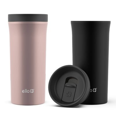 Ello Arabica 14oz Vacuum Insulated Stainless Steel Travel Mug - Black :  Target