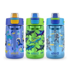 Ello Kids Colby 14-oz. Tritan Plastic Water Bottle, 3-Pack, Choose Color