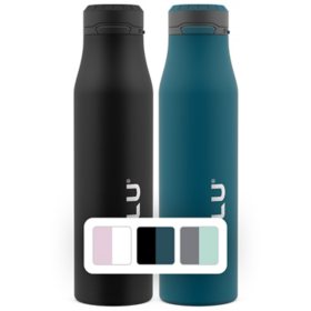 24 Oz Stainless Steel Water Bottle + 2 Bonus Straws Combo Pack OWALA  FREESIP NEW