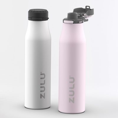 Brand new ello water bottle with metal and latex straw insulated 20 oz