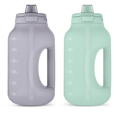 Goals Stainless Steel Half Gallon Water Bottle with Straw