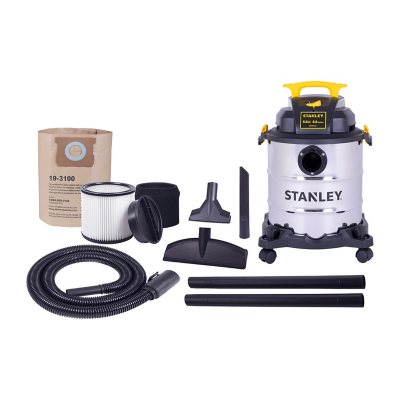 Stanley 8 Gallon 6 Horse Power Stainless Steel Wet/Dry Vacuum