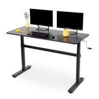 55" Standing Desk with Hand Crank, Assorted Colors