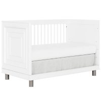 Evolur Loft Art Deco 3-in-1 Crib, White