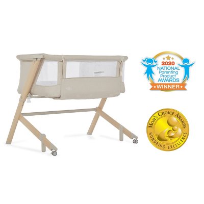 Evolur Stellar Bassinet and Bedside Sleeper in Beige