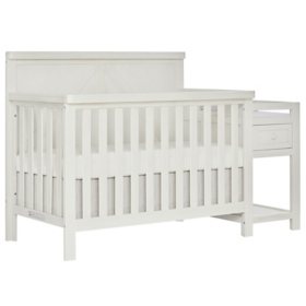 SweetPea Baby Meadowland 5-in-1 Convertible Crib & Changer (Choose Your Color)