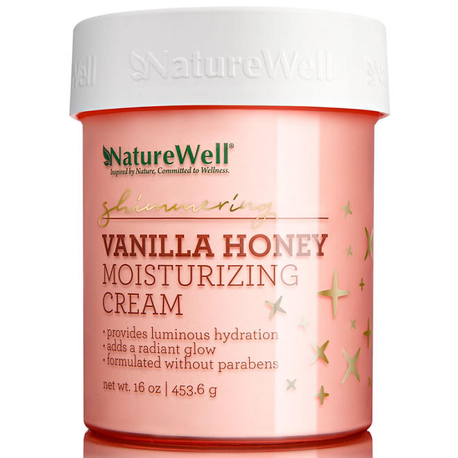Nature Well Shimmering Vanilla Honey Moisturizing Cream (16 oz.)