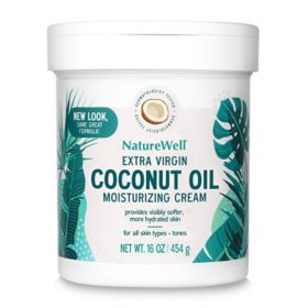 NatureWell Extra Virgin Coconut Oil Moisturizing Cream, 16 oz.