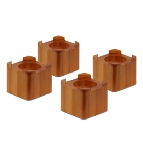 Honey-Can-Do Solid Wood Bed Risers (4-pack)