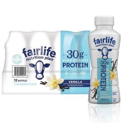 Fairlife Nutrition Plan Vanilla 11 5 Fl Oz 12pk Sam S Club