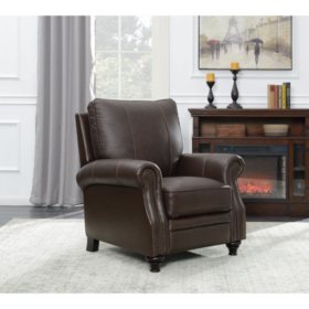 Member S Mark James Leather Press Back Recliner Sam S Club