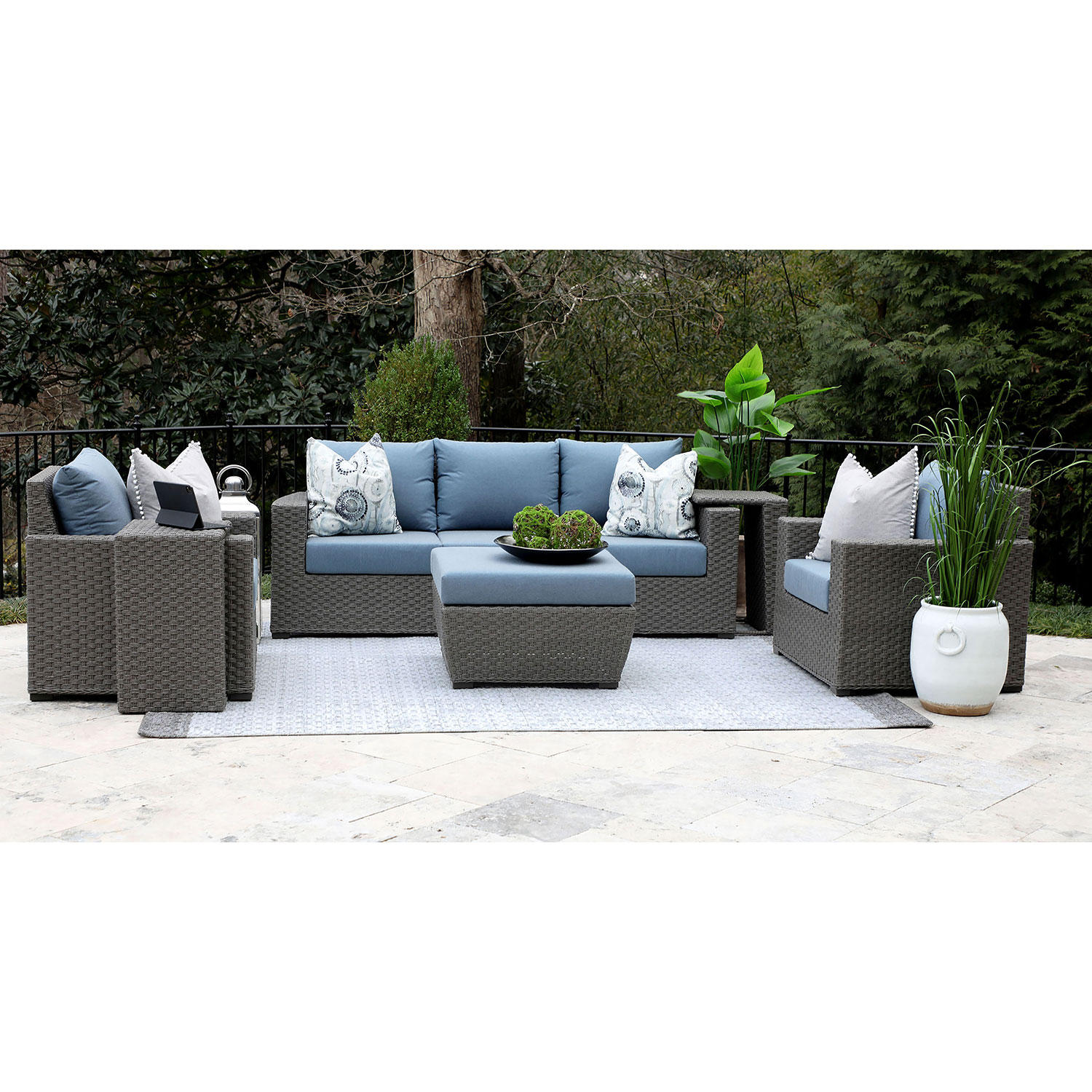 Canopy Home and Garden Cullem 6-Piece Deep Seating Patio Set with Sunbrella Fabric