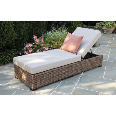 Alder Chaise with Sunbrella Fabric Cast Ash Sam s Club