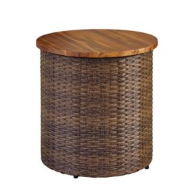 Bayberry Side Table with Acacia Wood Top