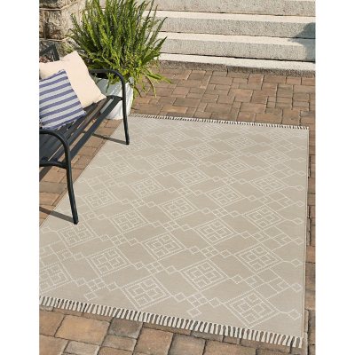 5x7 Water Resistant, Indoor Outdoor Rugs for Patios, Front Door