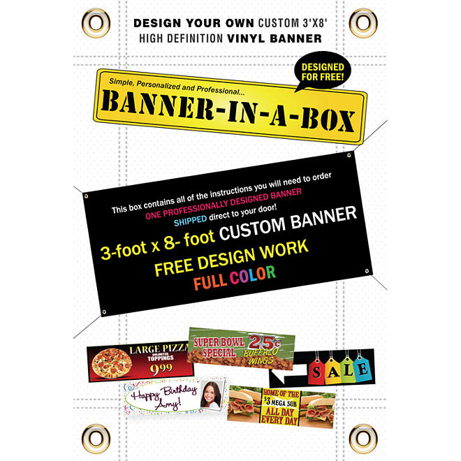 Custom Banner - 3' x 8'