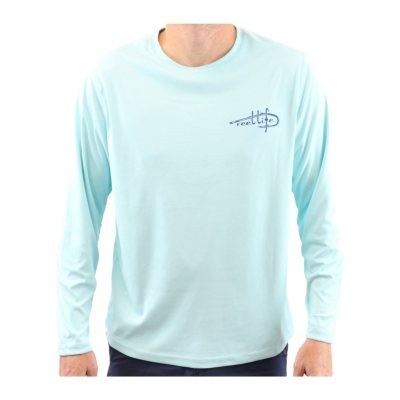 Sun Protective Long Sleeve T-Shirt For Men | Upf 50+ Sun Protection Steel Blue