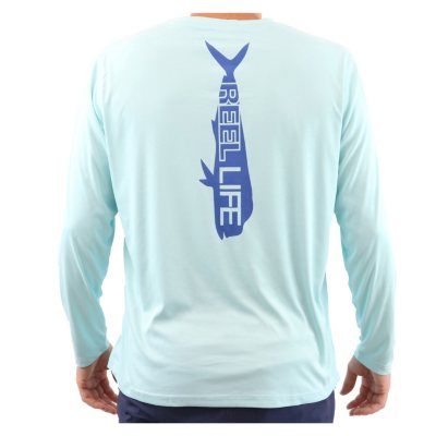 Reel Life Fish Tail Badge Sun Defender Shirt - UPF 50, Long Sleeve - Save  62%