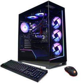 CYBERPOWERPC Gamer Supreme Liquid Cool SLC6600SAMV2 w/ Intel Core i7-14700F 2.1GHz CPU, 16GB DDR5, NVIDIA GeForce RTX 4060 8GB, 1TB PCIe Gen4 NVMe SSD, WiFi 5, RGB Gaming Keyboard/Mouse, Custom RGB Case Lighting & Win 11 Home 64-Bit