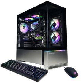 CYBERPOWERPC Gamer Supreme Liquid Cool SLC7400SAMV2 w/ Intel Core i7-14700KF 3.4GHz CPU, 32GB DDR5, NVIDIA GeForce RTX 4070 Super 12GB, 2TB PCIe Gen4 NVMe SSD, WiFi 5, RGB Gaming Keyboard/Mouse, Custom RGB Case Lighting & Win 11 Home 64-Bit