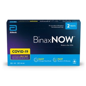 BinaxNOW COVID-19 Antigen Self Test, 2 ct.