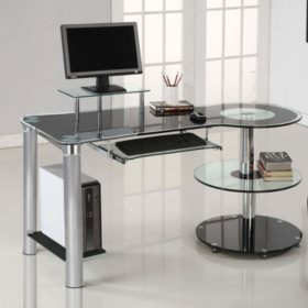 Innovex Orbit Desk Black Chrome Sam S Club