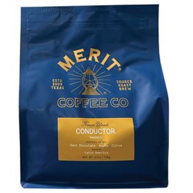Merit Conductor Whole Bean Coffee, House Blend, 27 oz.