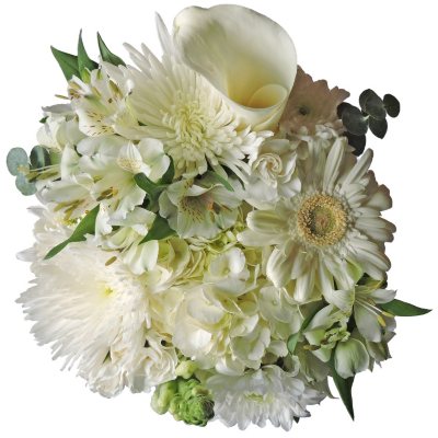 Member's Mark Wedding Collection White Rose, Bridal Bouquet (1 piece) -  Sam's Club