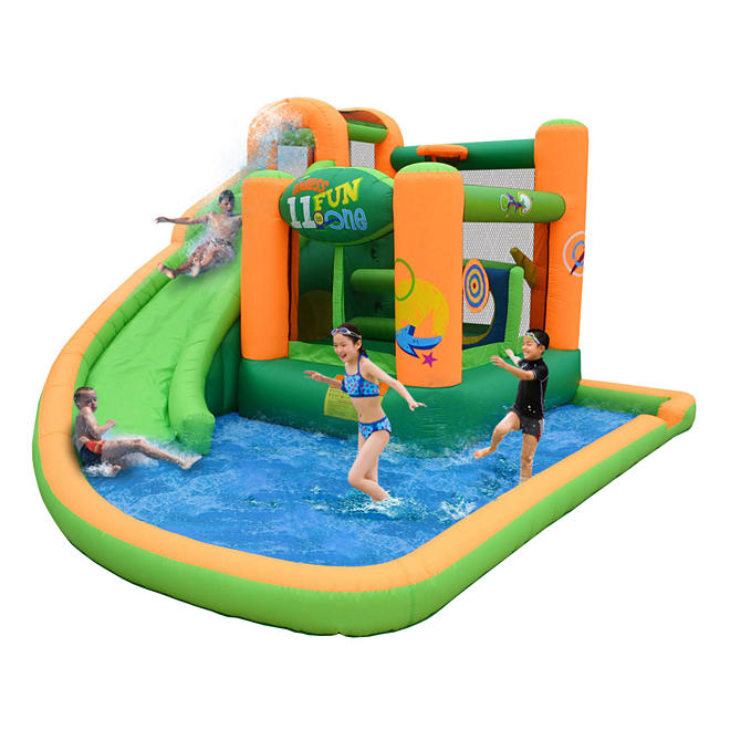 Endless Fun 11-in-1 Inflatable Bounce House and Waterslide Combo