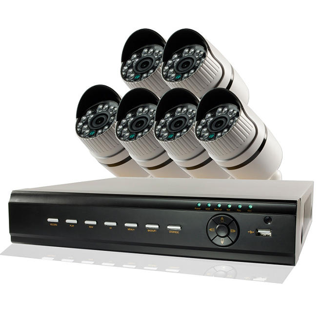 Revo 8 Channel 1080p Security System with 1TB HDD, 6 1080P Bullet Cameras, and 100' Night Vision