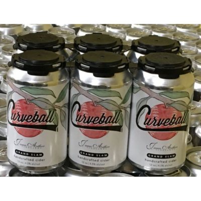 JAV Curveball Grand Slam Hard Cider 12 fl. oz can, 6 pk. Sam's Club