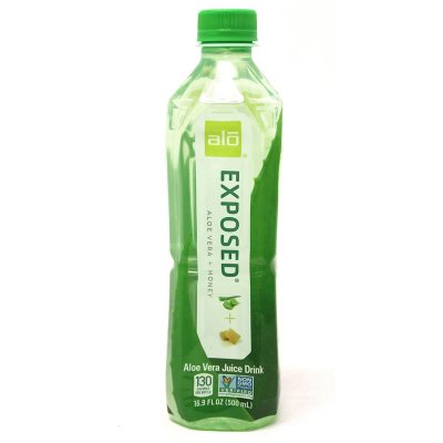 Alo Exposed Honey Aloe Vera Juice Drink  16.9 fl oz  12 Pack