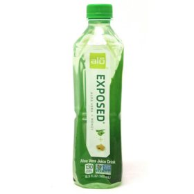 ALO Exposed Aloe Vera Juice Drink, Aloe Vera + Honey 16.9 oz., 12 ct.