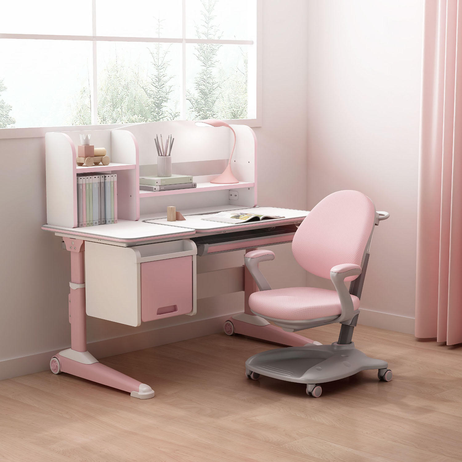 AmaMedic Kids Ergo Study Desk/Chair Combo Set