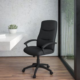 Flash Furniture High-Back Executive Swivel Office Chair, Black