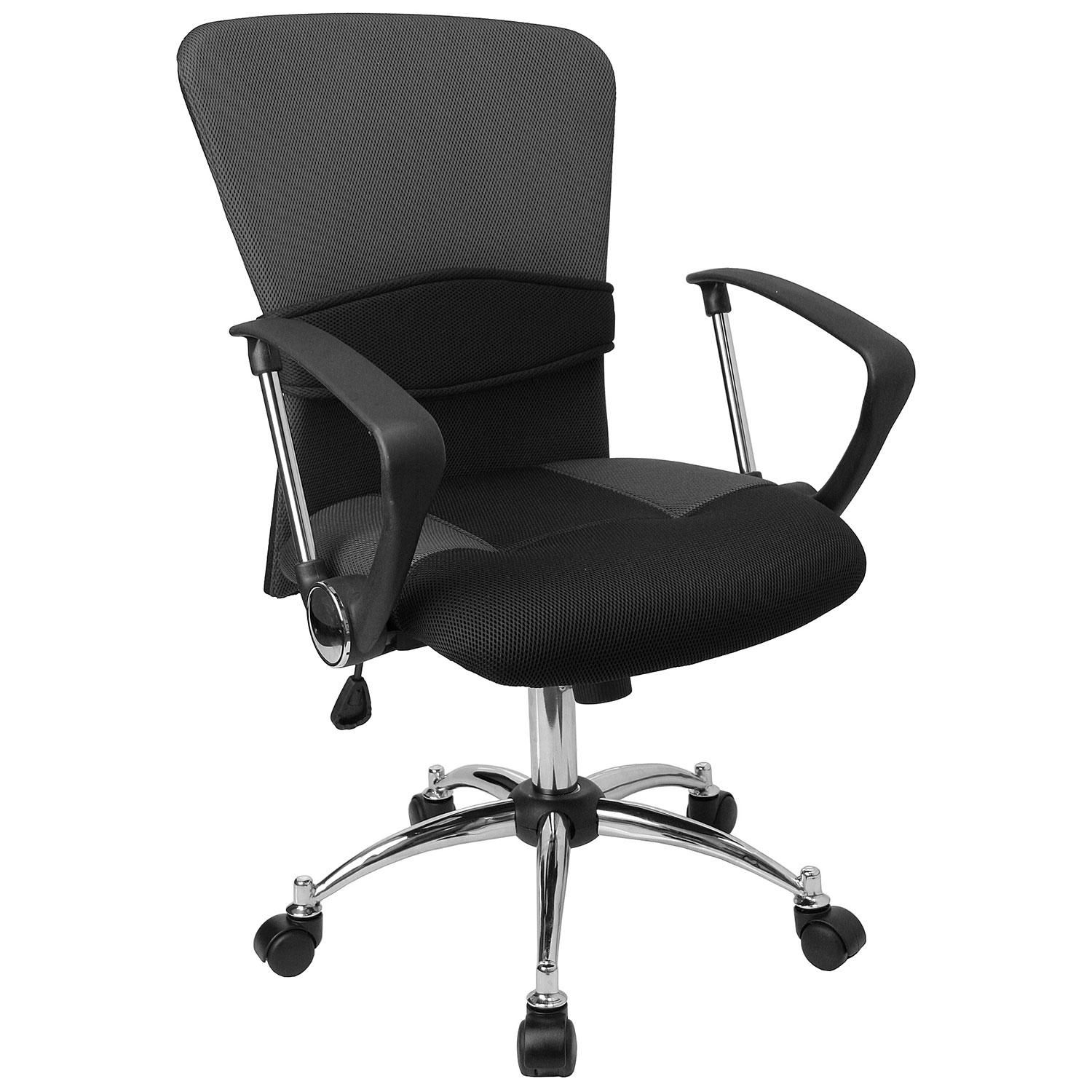 Flash Furniture Mid-Back Mesh Office Chair, Gray
