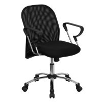 Flash Furniture Mid-Back Black Mesh Office Chair